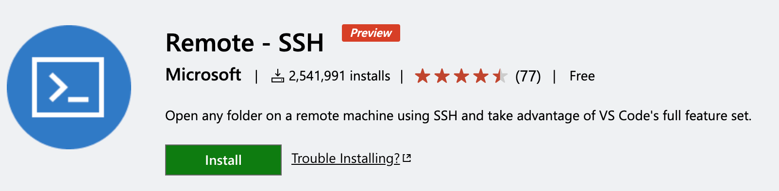 vscode-remote-ssh-install