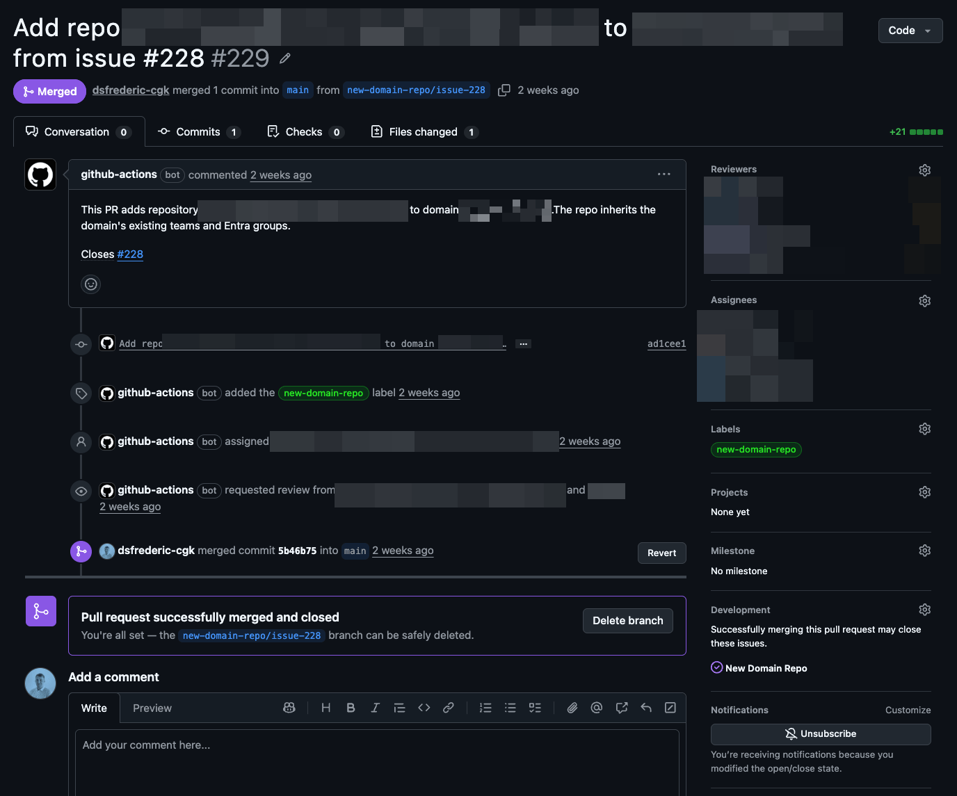 Workflow run details
